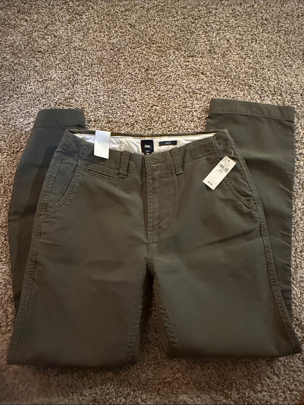 GAP Men's Corduroy Pants in Olive